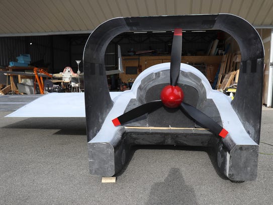 This is a photo of the rear propeller of this prototype