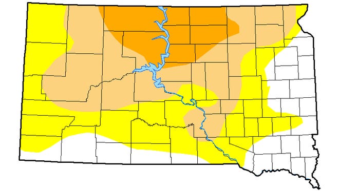 Drought conditions in South Dakota