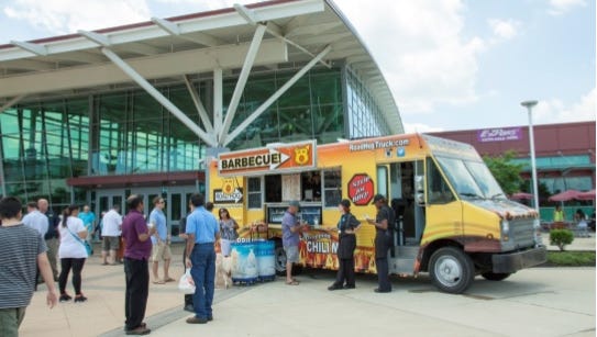 Road Hog, a new Southern Style BBQ food truck at the Delaware Welcome Center on I-95.