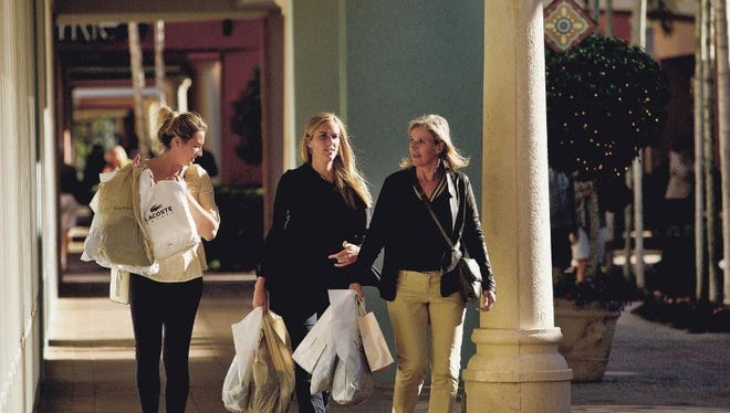 Black Friday shoppers loaded up on merchandise at Miromar Outlets on Friday. The center had plenty of customers on Thursday, too.