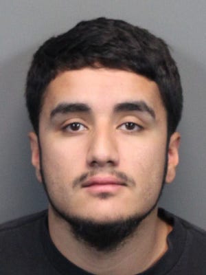 Gustavo Lopez-Nunez , 24, faces a felony charge for 170 graffiti tags in Midtown and downtown Reno.