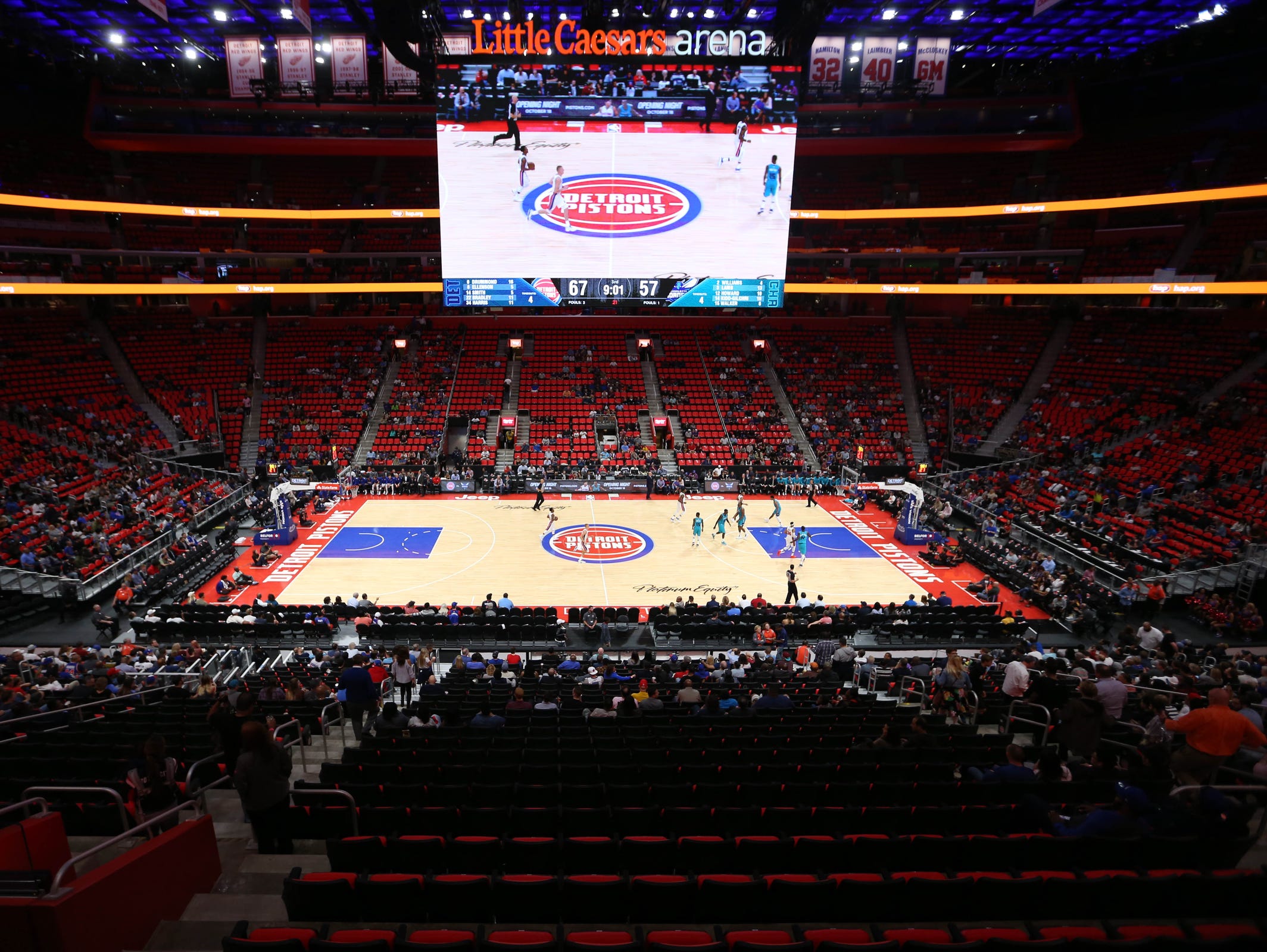 Little Caesars Arena Basketball Seating Chart