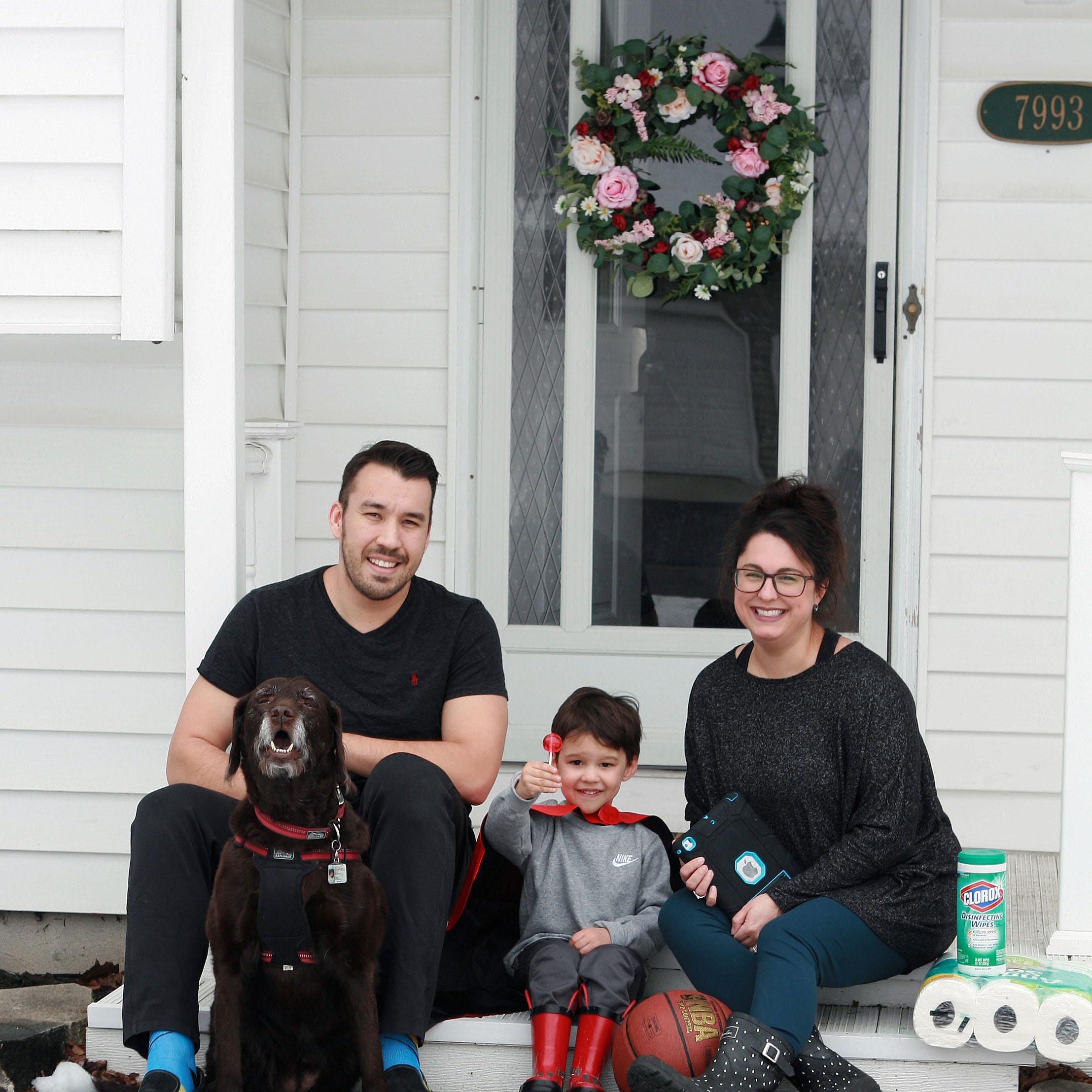 Corri Lenaghen, a Rome photographer, took photos like this one for the Front Porch Project, a widespread fundraiser that involved photographers shooting family portraits in exchange for a donation to a charity.