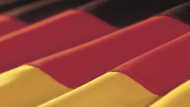 Close-up of the flag of Germany