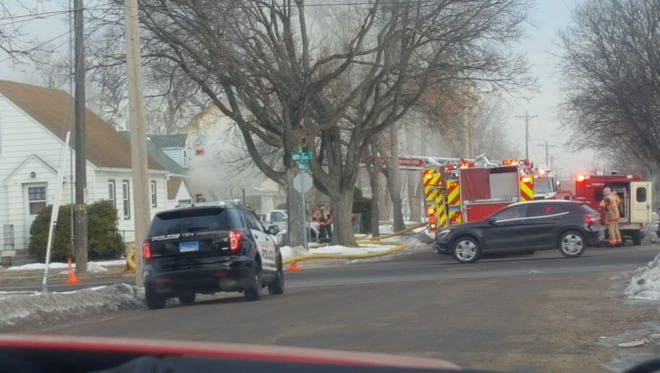 Emergency crews were called to a house fire 517 N. Sherman Avenue on Friday morning.