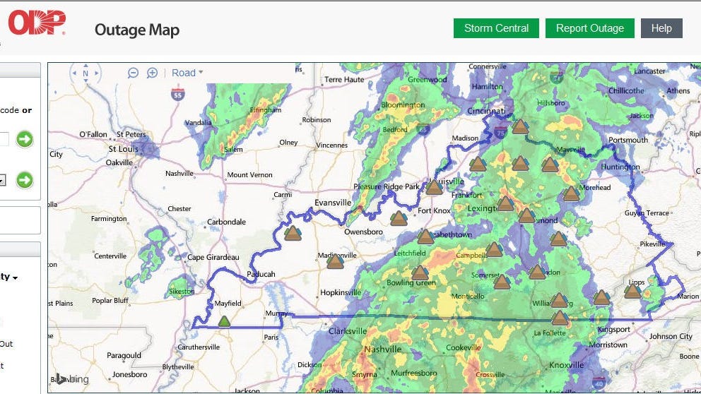LG&E and KU Energy upgrades outage maps