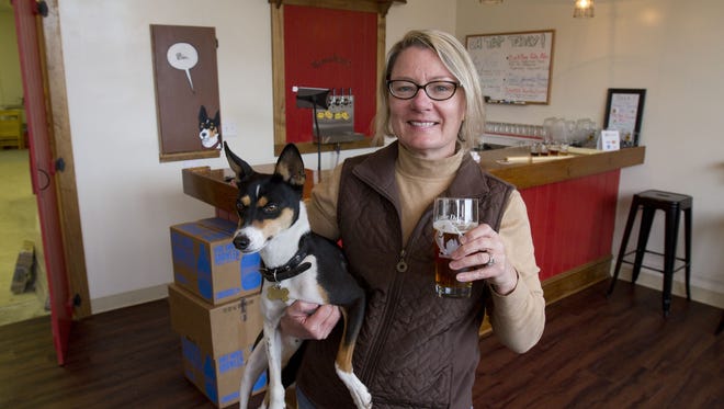 Little Dog Brewing Co. in Neptune City, owned by Gretchen Schmidhausler. The brewery takes its name from her dog Quincy