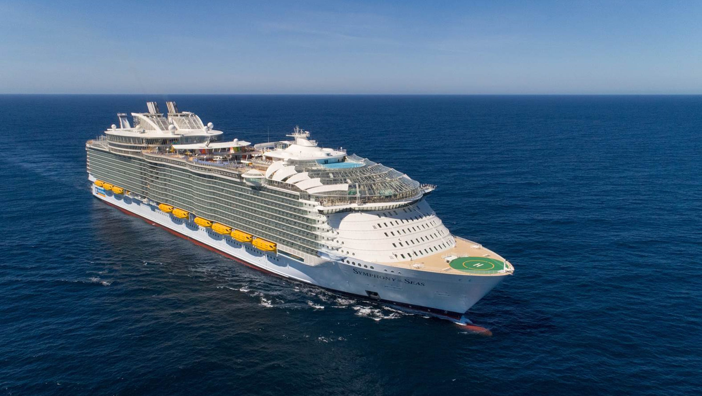 Symphony of the Seas Giant Royal Caribbean ship begins first voyage