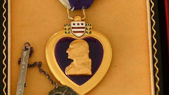 Medals earned by World War II veteran Bud Olson of Choteau include the French Legion of Honor, the Bronze Star and the Purple Heart.