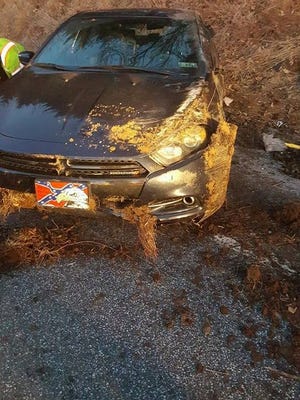 Officials responded to a crash in Peach Bottom Township, which police say was caused by Charles Joline III.