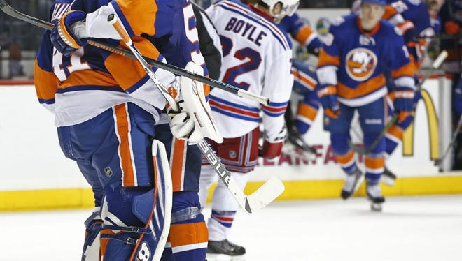 The daily tantasy sports partner of the New York Islanders, who defeated the Rangers in this Dec. 2015 game, have filed for bankruptcy.