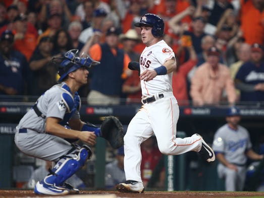 Game 5 at Minute Maid Park: Houston Astros third baseman
