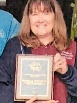 Michelle Thibideau recently received an award for her work in Centreville as the village's wastewater operations specialist.