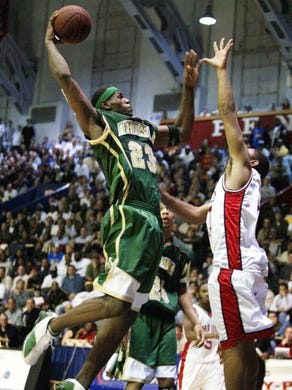 LeBron James (#23) of St. Vincent-St. Mary High school