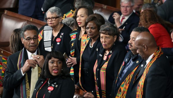 Image result for us congress wear kente to protest trump