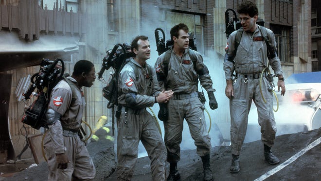 Ernie Hudson, left, Bill Murray, Dan Aykroyd and Harold Ramis ruled the box office for eight weeks in the summer of 1984 as the titular 'Ghostbusters.'