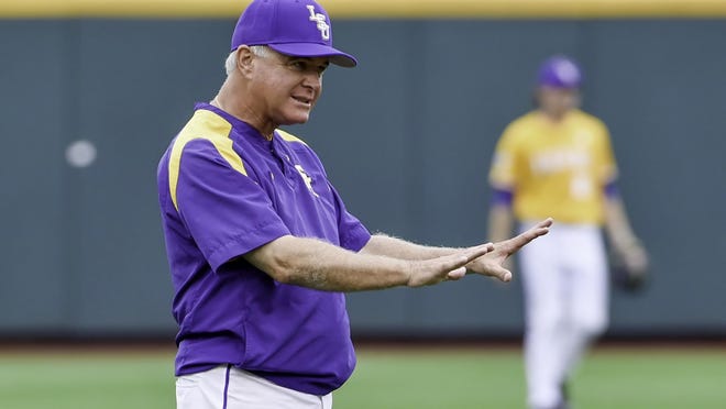LSU coach Paul Mainieri was honored as the National Coach of the Year by the National College Baseball Writers Association.