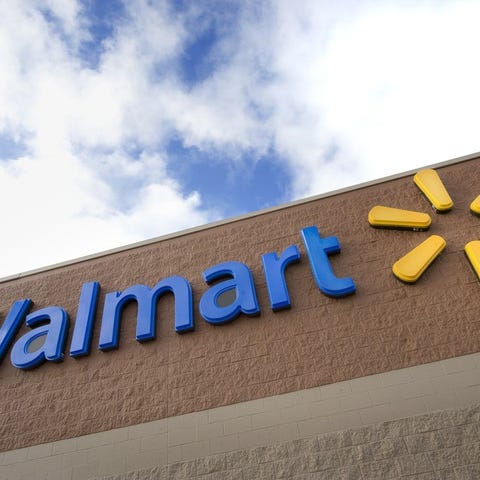 Walmart store sign and logo