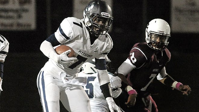 Pittsford's Josh Mack finished with 3,395 rushing yards with 50 touchdowns on 308 carries in three varsity seasons.