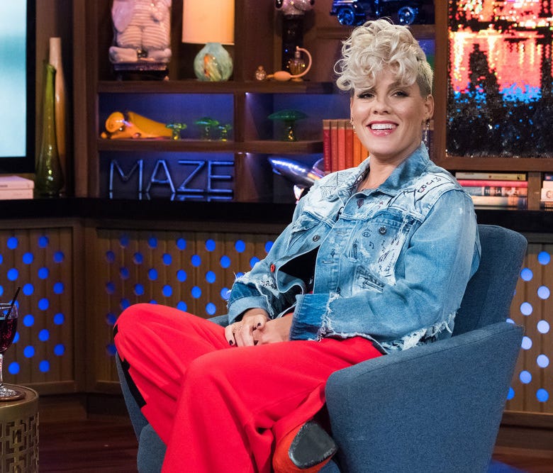 Pink played 'Plead The Fifth' in Andy Cohen's clubhouse on Oct. 19.