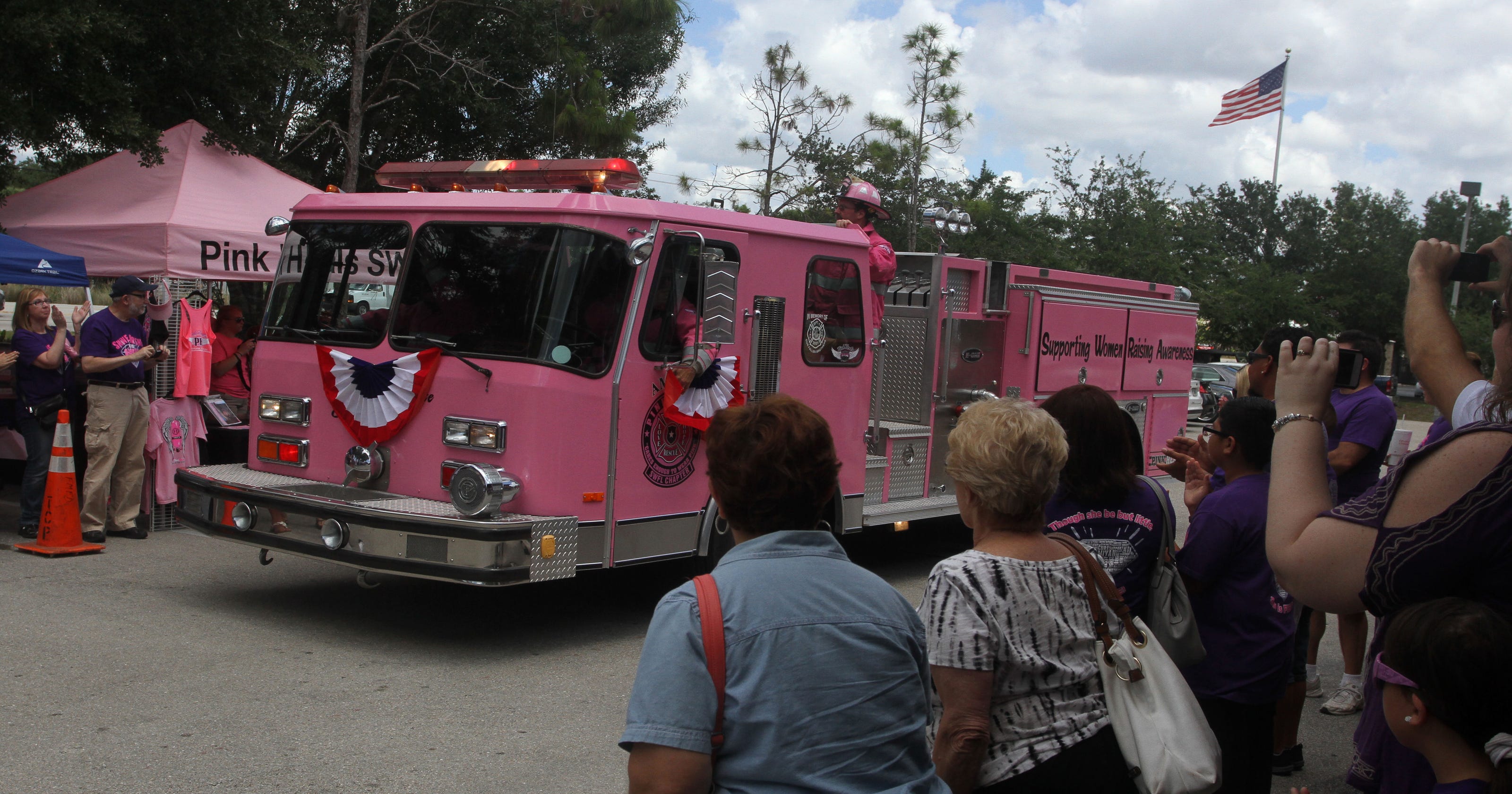 Pink Heals dedicates new pink fire truck
