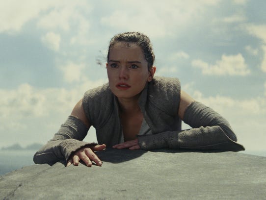 Rey (Daisy Ridley) is one of many characters struggling