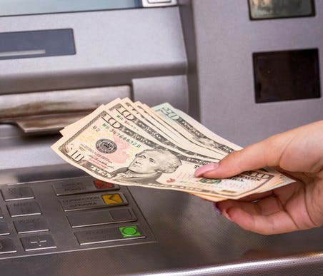 The cost of using an out-of-network ATM machine continues to rise.