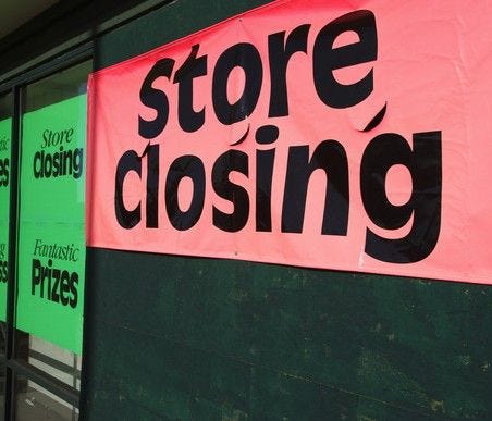 A number of retailers are in danger of closing for good.