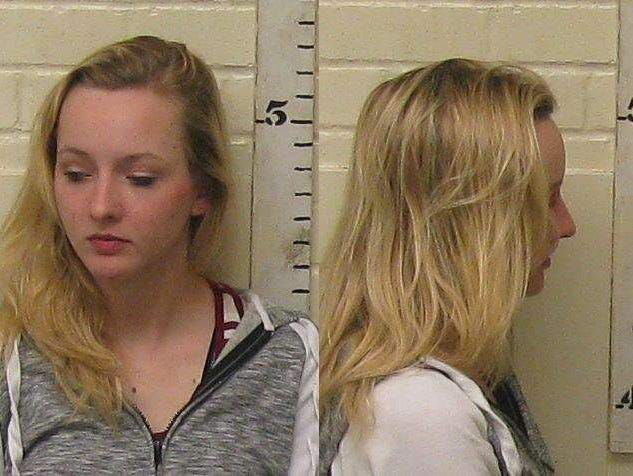Denison, Texas, police booking photo of Breana Talbott.