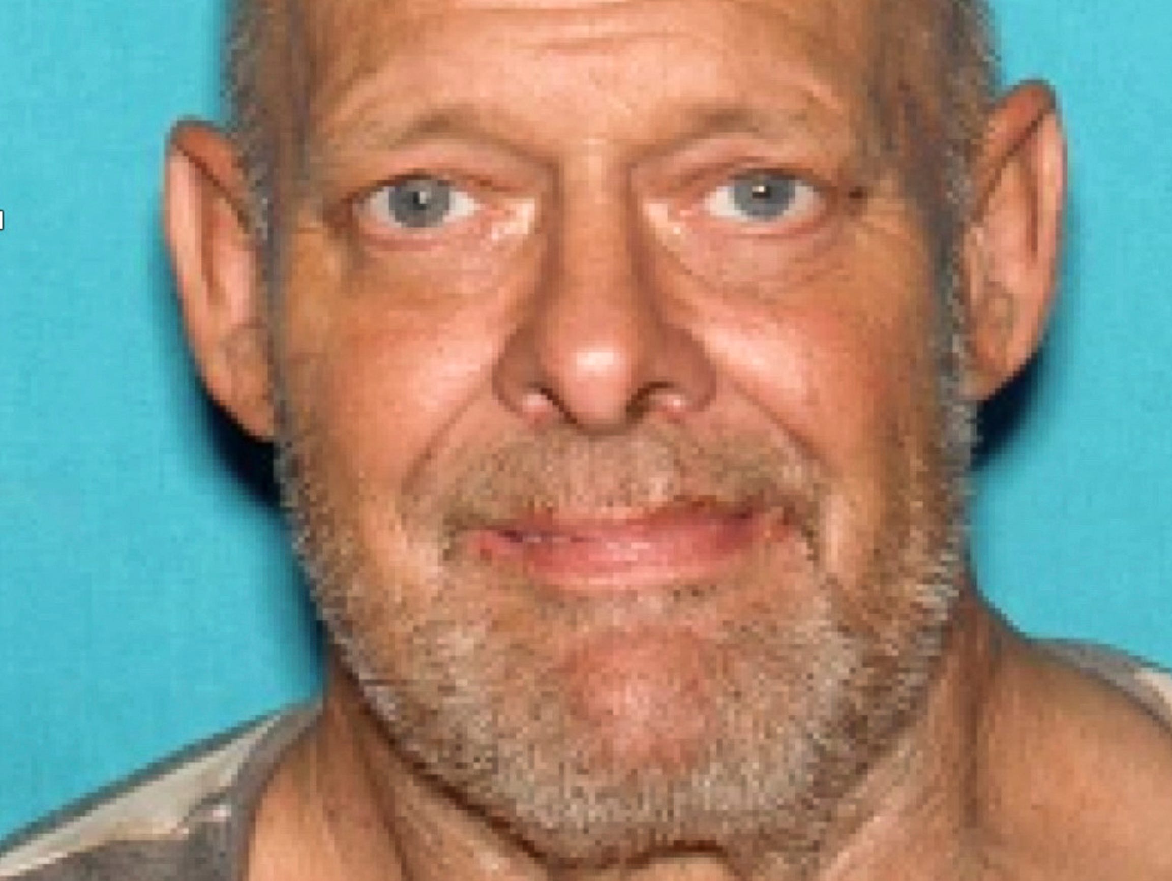 This Wednesday, Oct. 25, 2017, photo released by the Los Angeles Police Department shows suspect Bruce Paddock. Authorities say the brother of Las Vegas shooter Stephen Paddock was arrested in Los Angeles on suspicion of possessing child pornography.