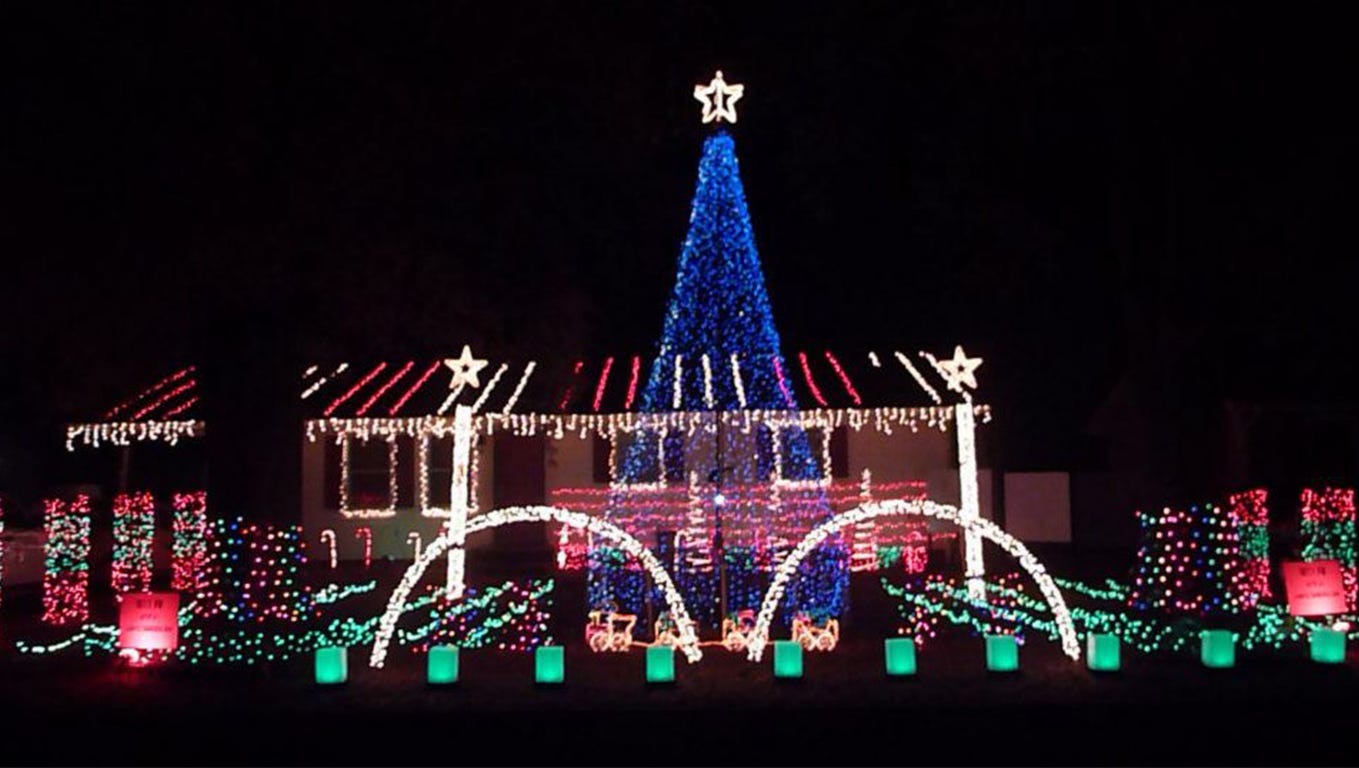 Christmas Lights Hanging In Westfield