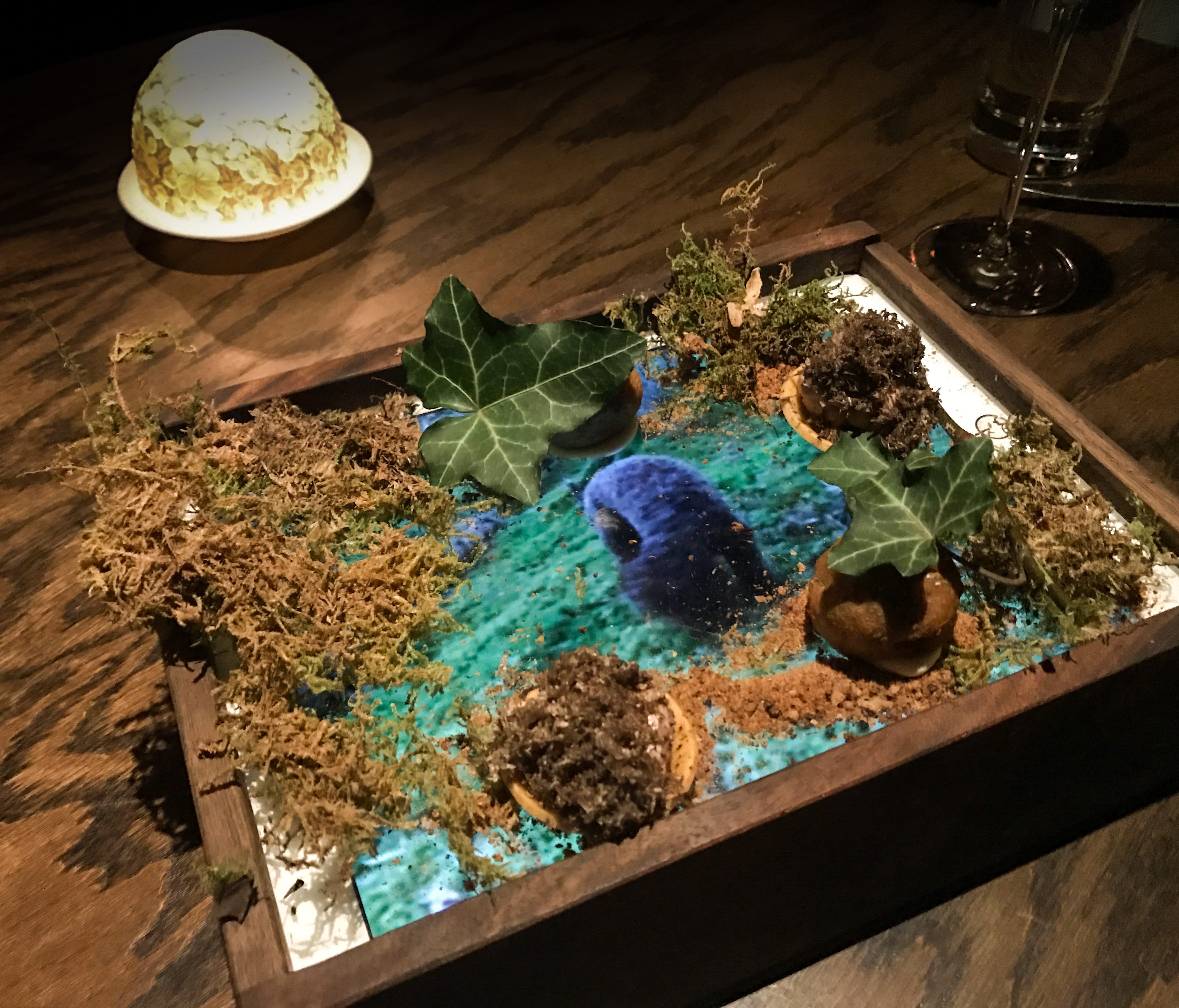 At Quince in San Francisco, chef Michael Tusk serves a truffle mushroom dish on a sheath-covered iPad, called A Dog Searching for Gold, that celebrates truffle season. The iPad plays a video of a truffle dog hunting for truffles in Italy.