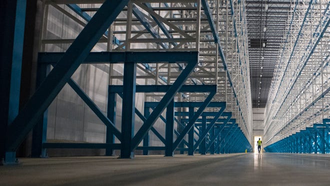 Interior of Win Chill, a new refrigerated warehouse, in Sioux Falls, S.D. on Tuesday, May 8, 2018.