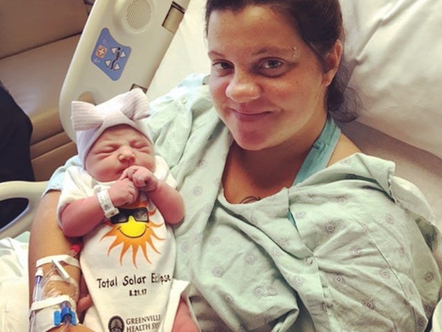 Baby Eclipse was born to Freedom and Michael Eubanks Monday.