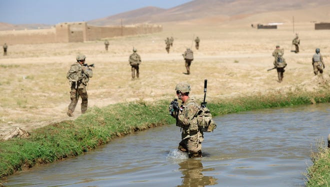 Army soldiers in Logar province, Afghanistan, in 2012.