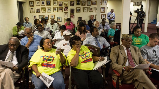 A public forum was held at King Solomon Baptist Church on Thursday night to discuss the construction of an "energy-creating biodigester" at the nearby corner of 17th & Maple Streets. 9/24/15