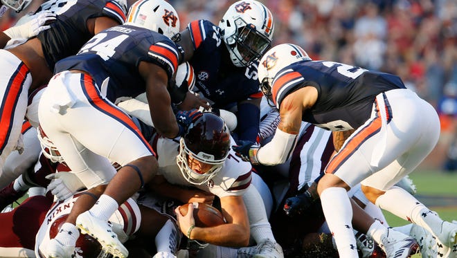 Mississippi State's Nick Fitzgerald, held to just 157 yards passing with two interceptions in last year's 49-10 loss to Auburn, gets another shot at the Tigers Oct. 6 with kickoff set for either 6 or 6 p.m. in Starkville.