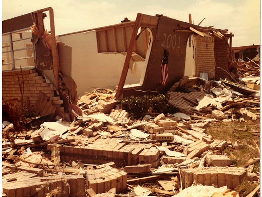 Contributed photo of the damage that was caused on