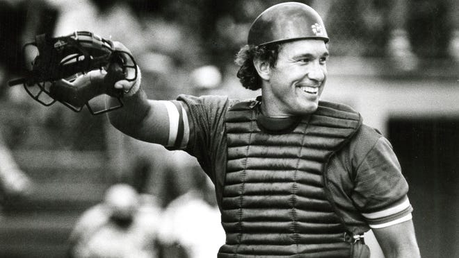 In this 1985 photo, Gary Carter is shown while playing for the Montreal Expos, who held spring training in Palm Beach County for years. Carter is one of the main characters in recently released book