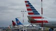 Boeing 737s painted in the colors of numerous airline