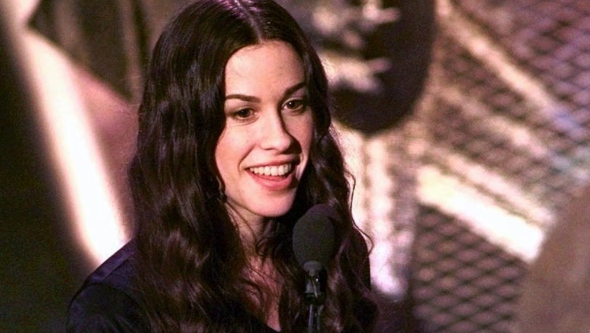 Flashback Alanis Morissette Totally Ruled 1995 Alanis' greek name is a feminine version of her father's name, alan. alanis morissette totally ruled 1995