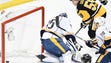 Pittsburgh Penguins center Jake Guentzel (59) scores