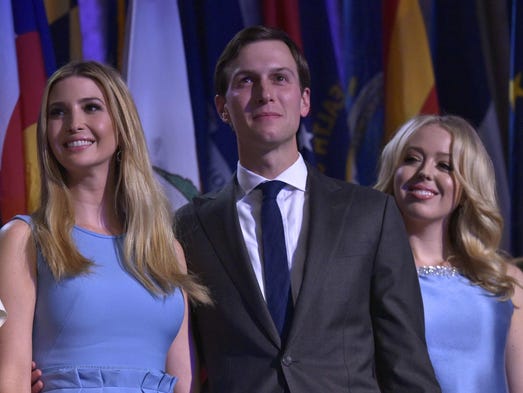 Kushner joins Ivanka and Tiffany Trump as the president-elect