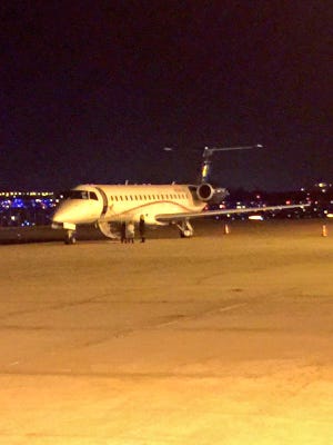 Mississippi State's team plane made an emergency landing in St. Louis on Saturday.