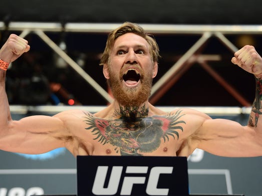 Conor McGregor at the UFC 189 weigh-ins on July 9,