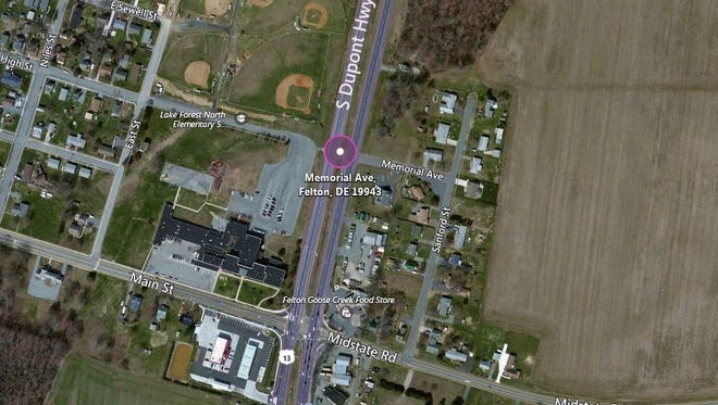 A pedestrian was killed while walking along U.S. 13 in Felton.