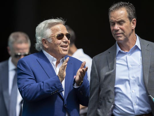 New England Patriots owner Robert Kraft in Miami Gardens, September 15, 2019.