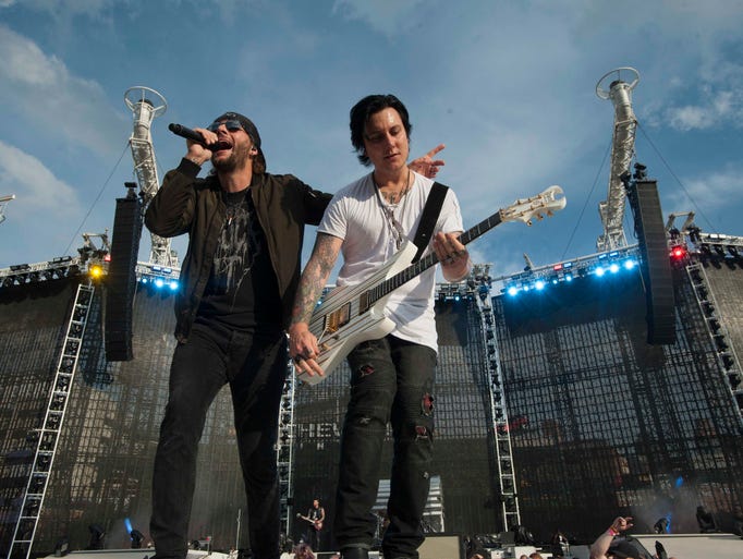 Avenged Sevenfold singer M. Shadows and lead guitarist