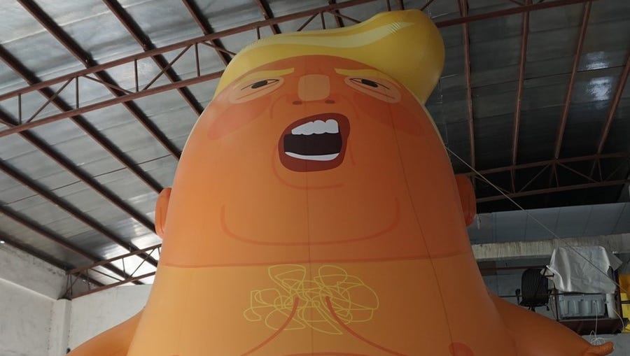 The "Trump Baby" inflatable blimp of President Donald
