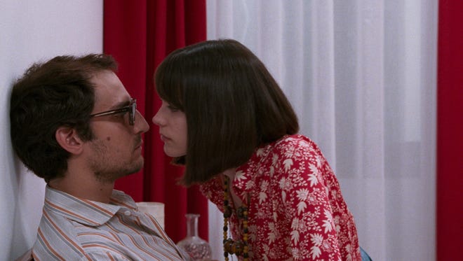 Biographical drama 'Redoubtable' tracks the tempestuous romance between French filmmaker Jean-Luc Godard (Louis Garrel) and his muse, Anne (Stacy Martin).